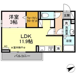 中川原駅 徒歩12分 3階の物件間取画像